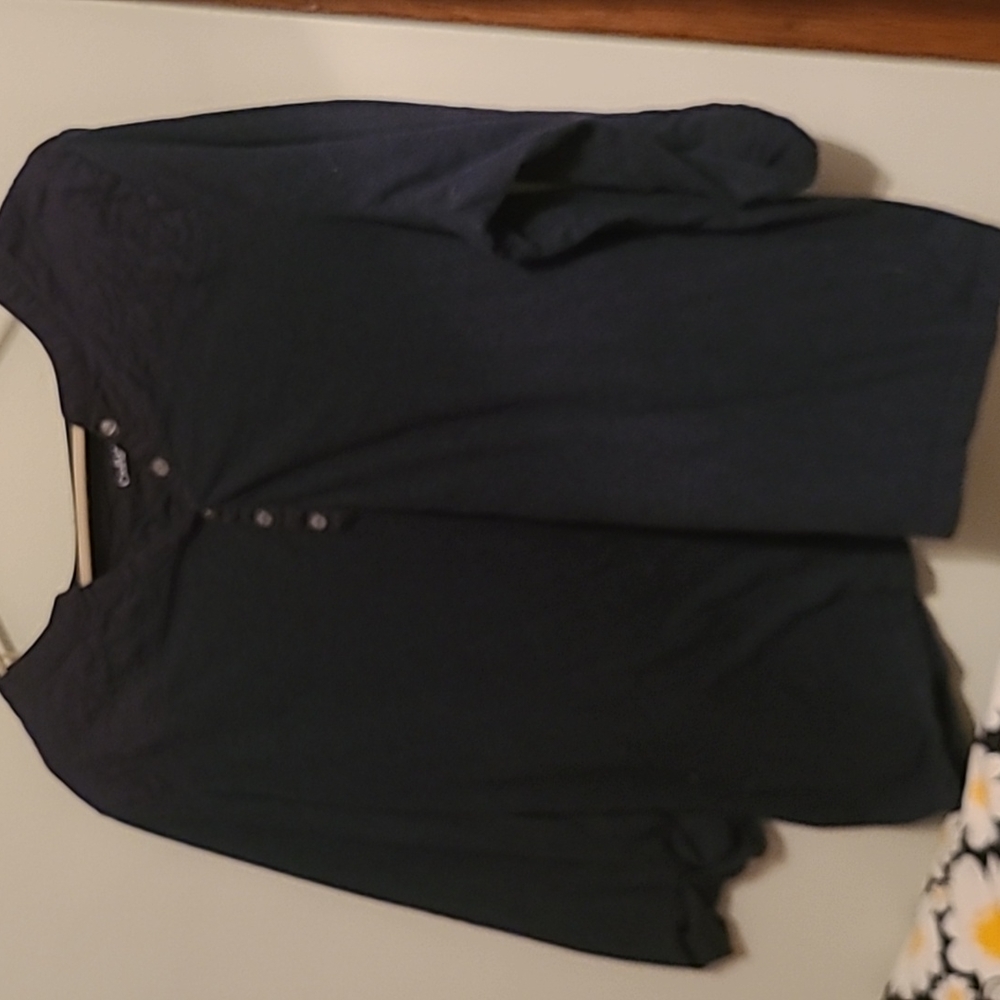 Croft & Borrow Black long sleeve shirt. Size 2X